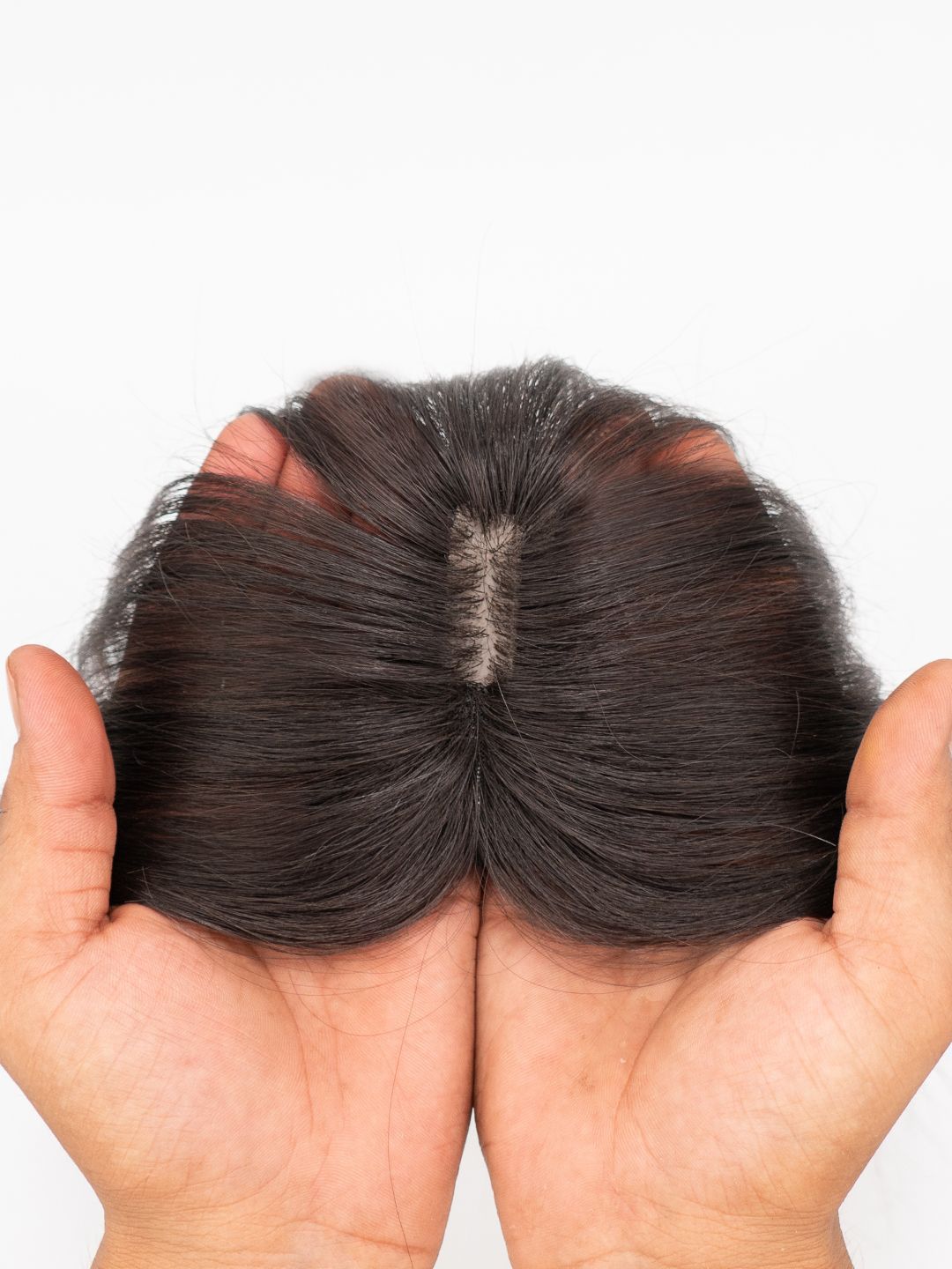 Srhairfeelers Mini Topper with Bangs, Bio Base Hair Topper Hover